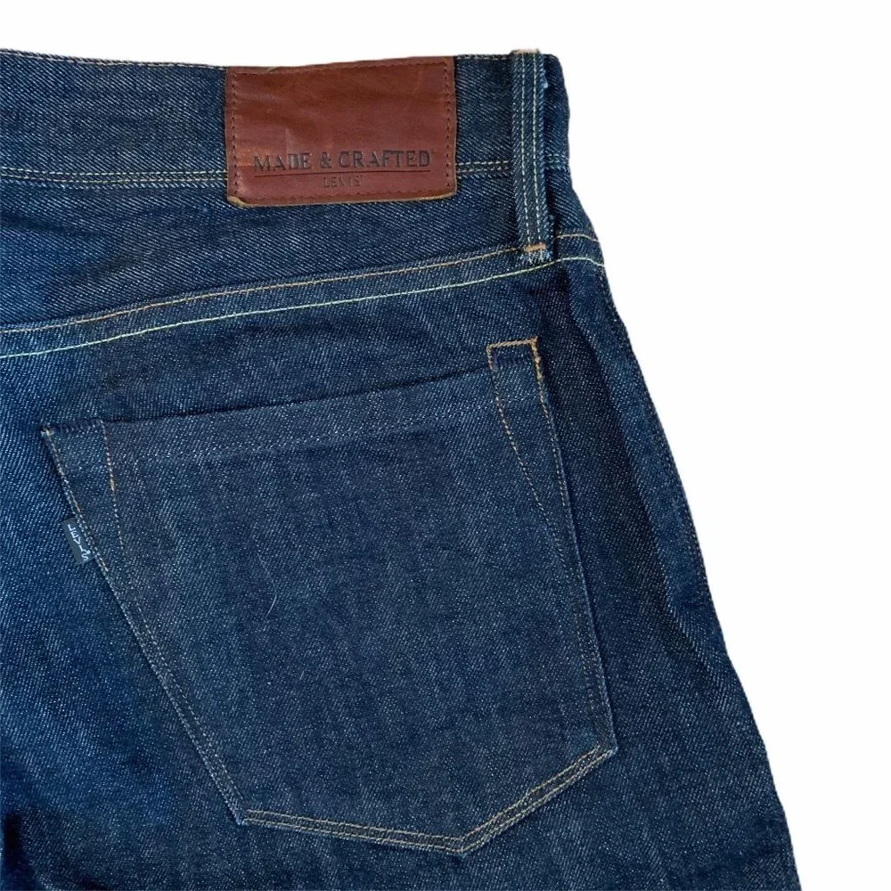 Levi's Made & Crafted “Ruler” Straight Button-fly 32 x 34 Denim Jeans